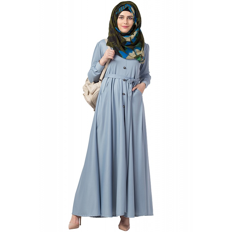 Front button abaya online