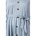 Front open Flared abaya- Sea Blue Front open Flared abaya- Sea Blue