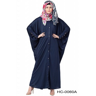 Front open style Kaftan abaya- Navy Blue