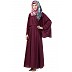 Designer Cape abaya- Blackberry color Designer Cape abaya- Blackberry color