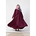 Designer Cape abaya- Blackberry color Designer Cape abaya- Blackberry color