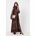 Bridal abaya with stonework- Chocolate color Bridal abaya with stonework- Chocolate color