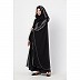 Bridal abaya with stonework- Black color Bridal abaya with stonework- Black color