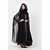 Bridal abaya with stonework- Black color Bridal abaya with stonework- Black color