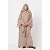 Layered Bridal abaya with stonework- Beige color Layered Bridal abaya with stonework- Beige color