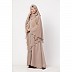 Layered Bridal abaya with stonework- Beige color Layered Bridal abaya with stonework- Beige color
