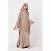 Layered Bridal abaya with stonework- Beige color Layered Bridal abaya with stonework- Beige color