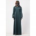 Umbrella abaya in premium Lycra fabric- Teal Green Umbrella abaya in premium Lycra fabric- Teal Green