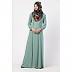 Double layered abaya- Sky Blue Double layered abaya- Sky Blue