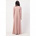 Simple A-line abaya in Lycra- Rose Gold Simple A-line abaya in Lycra- Rose Gold