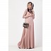 Simple A-line abaya in Lycra- Rose Gold Simple A-line abaya in Lycra- Rose Gold