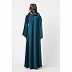 A-line abaya in premium Nida- Teal Green A-line abaya in premium Nida- Teal Green