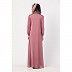 Designer front open Zipper abaya- Puce Pink Designer front open Zipper abaya- Puce Pink
