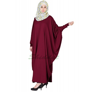 Classic Kaftan abaya- Maroon