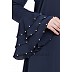 A-line Nida abaya- Navy Blue A-line Nida abaya- Navy Blue
