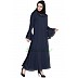 A-line Nida abaya- Navy Blue A-line Nida abaya- Navy Blue