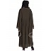 Embroidered Kaftan abaya- Brown Embroidered Kaftan abaya- Brown