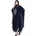 Embroidered Irani style Kaftan abaya- Navy Blue Embroidered Irani style Kaftan abaya- Navy Blue