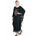 Embroidered Irani style Kaftan abaya- Bottle Green Embroidered Irani style Kaftan abaya- Bottle Green