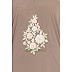 A-line embroidered abaya- Khaki A-line embroidered abaya- Khaki