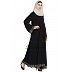 A-line embroidered Black abaya A-line embroidered Black abaya