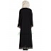 A-line embroidered Black abaya A-line embroidered Black abaya