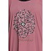 Embroidered Kaftan abaya- Puce Pink