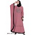 Embroidered Kaftan abaya- Puce Pink