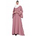 A-line Nida abaya- Puce Pink A-line Nida abaya- Puce Pink