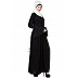 Designer Black Pleated abaya Designer Black Pleated abaya