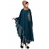 Embroidered Irani style Kaftan abaya- Midnight Blue Embroidered Irani style Kaftan abaya- Midnight Blue