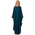 Kaftan abaya with Embroidery work - Midnight Blue Kaftan abaya with Embroidery work - Midnight Blue