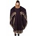 Kaftan abaya with designer border- Purple Kaftan abaya with designer border- Purple