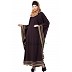 Kaftan abaya with designer border- Purple Kaftan abaya with designer border- Purple