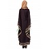 Kaftan abaya with designer border- Purple Kaftan abaya with designer border- Purple