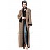 Front open Dubai abaya- Beige Front open Dubai abaya- Beige
