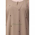 A-line dotted abaya- Beige color A-line dotted abaya- Beige color