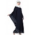 Kaftan abaya with designer border- Navy Blue Kaftan abaya with designer border- Navy Blue