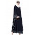 Kaftan abaya with designer border- Navy Blue Kaftan abaya with designer border- Navy Blue