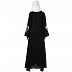 A-line Abaya with Embroidery work on sleeves- Black A-line Abaya with Embroidery work on sleeves- Black