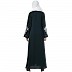 A-line Abaya with Embroidery work on sleeves- Bottle Green A-line Abaya with Embroidery work on sleeves- Bottle Green