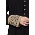 Layered Abaya with Embroidery work on Sleeves- Black-Beige Layered Abaya with Embroidery work on Sleeves- Black-Beige