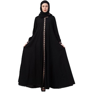 Umbrella Abaya- Buy Designer Umbrella cut abaya at www.shiddat.com