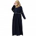 Embroidered Cape abaya- Navy Blue Embroidered Cape abaya- Navy Blue