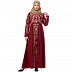 Premium abaya with Golden Embroidery work- Red Premium abaya with Golden Embroidery work- Red