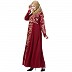 Premium abaya with Golden Embroidery work- Red Premium abaya with Golden Embroidery work- Red