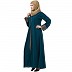 Double Layered Abaya with Embroidery work on Sleeves- Firozy-Beige Double Layered Abaya with Embroidery work on Sleeves- Firozy-Beige