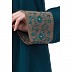 Double Layered Abaya with Embroidery work on Sleeves- Firozy-Beige Double Layered Abaya with Embroidery work on Sleeves- Firozy-Beige