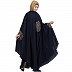 Irani style Kaftan abaya with Embroidery work- Navy blue Irani style Kaftan abaya with Embroidery work- Navy blue
