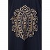 Irani style Kaftan abaya with Embroidery work- Navy blue Irani style Kaftan abaya with Embroidery work- Navy blue